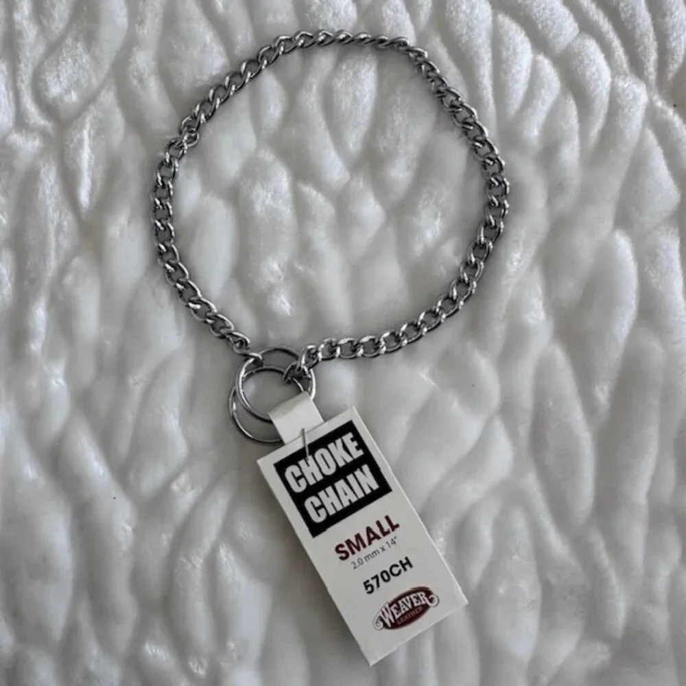 NWT Weaver Dog Training Chain Slip Collar 14 Inch 2.0 MM